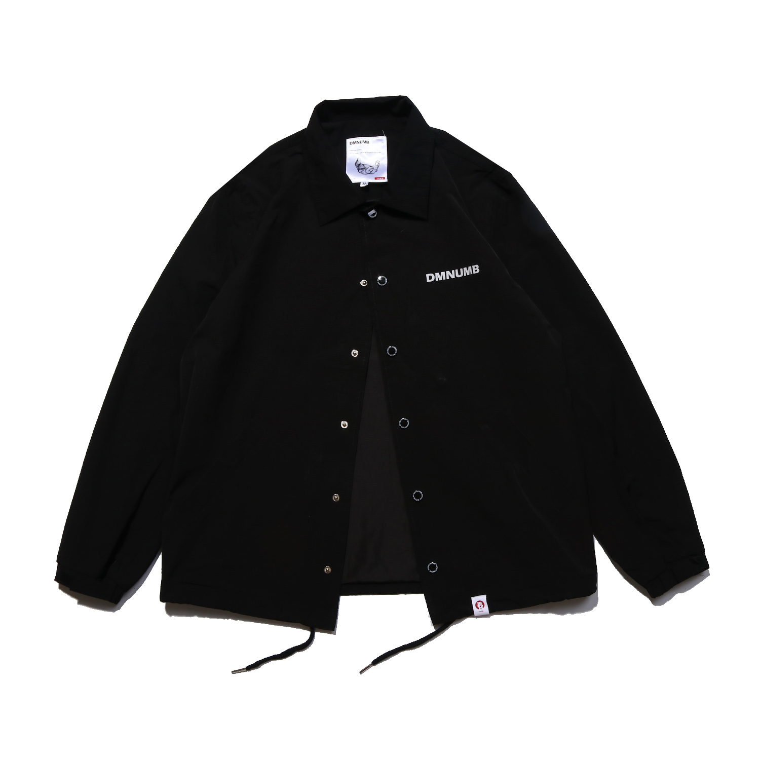 DMNUMB黑色外套男士上衣春秋季宽松美式复古工装翻领教练夹克上衣