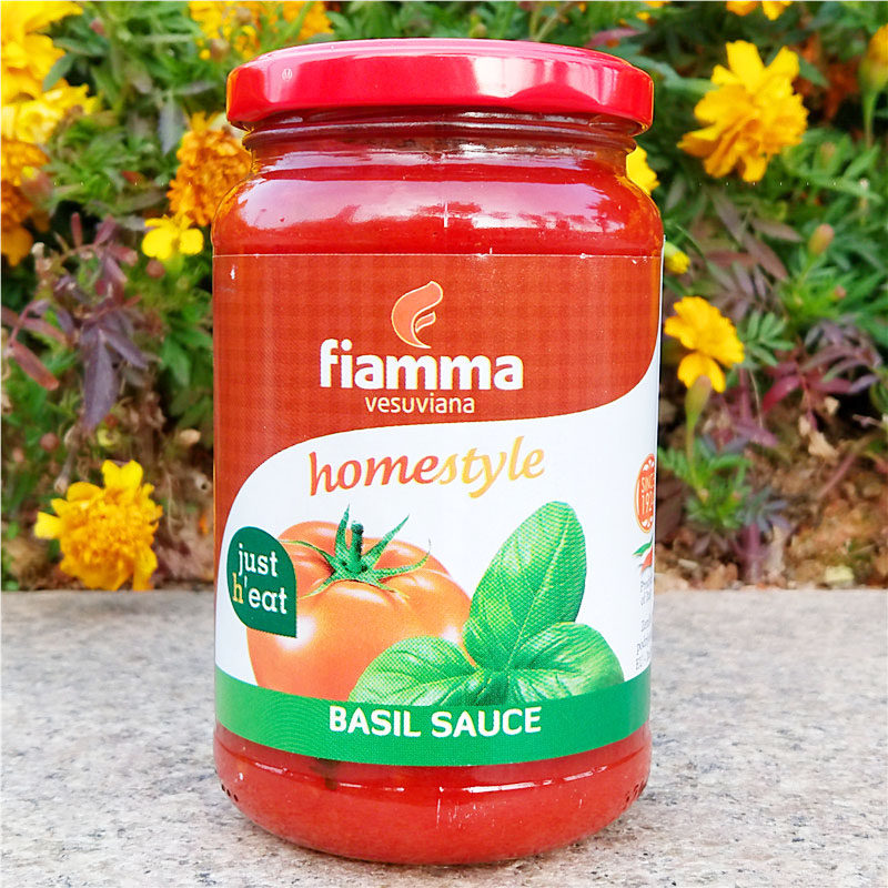 火山番茄罗勒意大利番茄酱瓶装fiammahomestylebasilsauce酱类调料