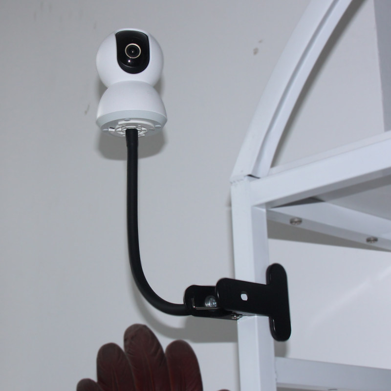 小米打孔摄像头监控支架底座夹式窗帘吊装婴儿床监控器材配件