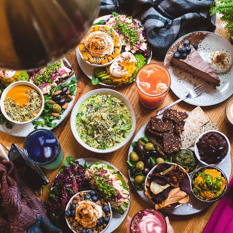 盘蓝灰色复古麻点质朴盘ins摆盘拍照盘创意咖啡厅餐具_盘_餐饮具