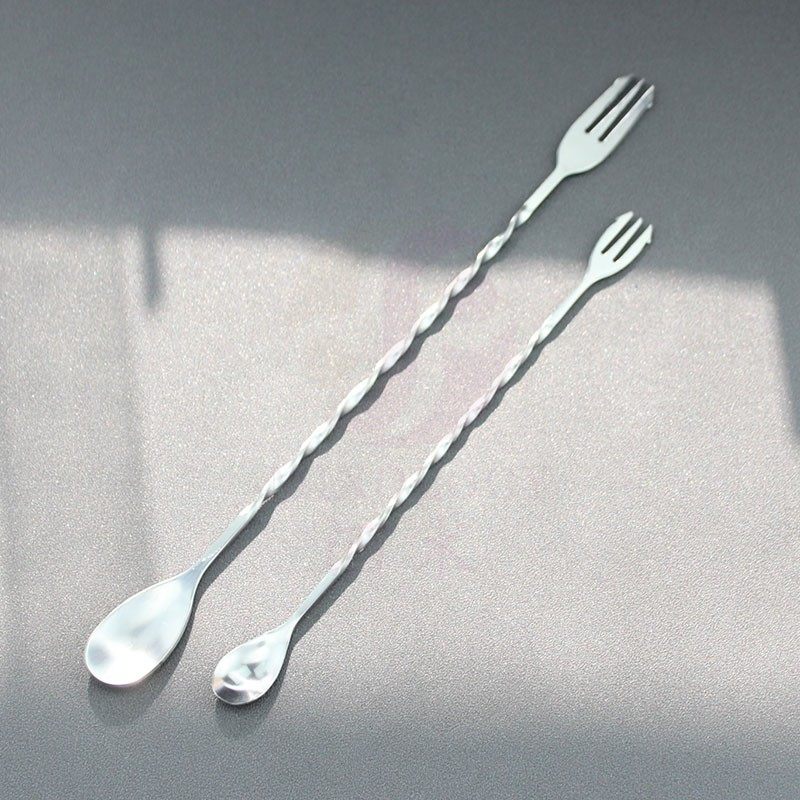 醉食调酒长吧勺不锈钢奶茶鸡尾酒搅拌拌勺日式加厚调酒器