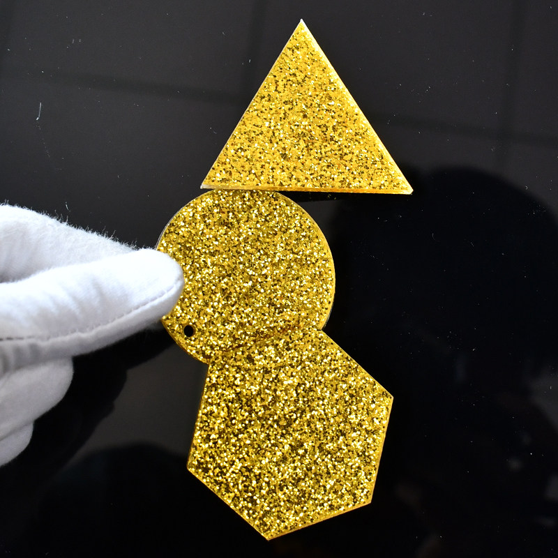 沙金亚克力板闪光金葱有机玻璃面板广告牌专用水晶字定制加工雕刻