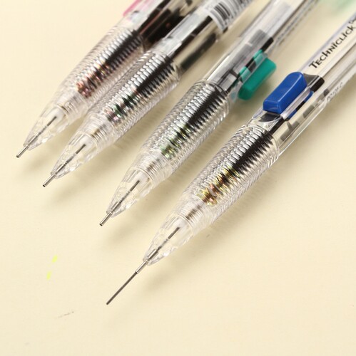 铅笔日本pentel派通pd105t侧按自动05mm活动铅笔