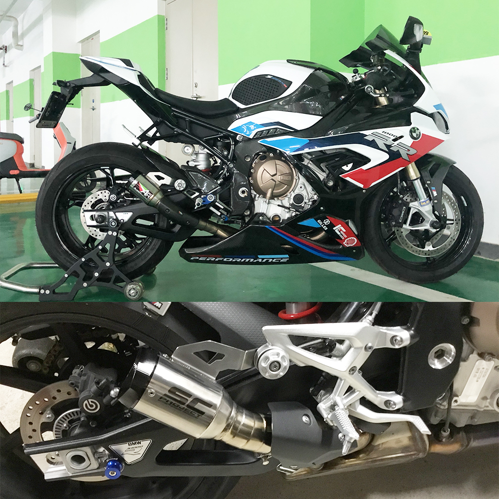 适用于宝马机车s1000rr排气改装ar直通竞技排气管摩托车排气管