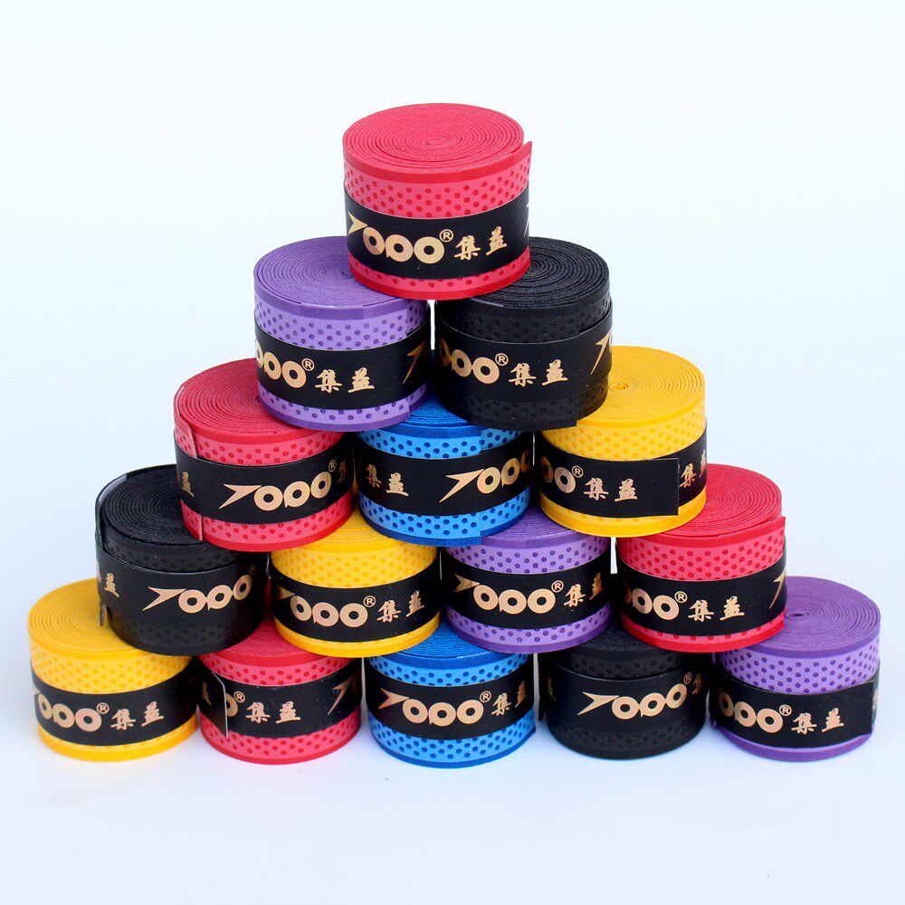 羽毛球拍手胶吸汗带条纹压点防滑柔软耐磨手感好手胶