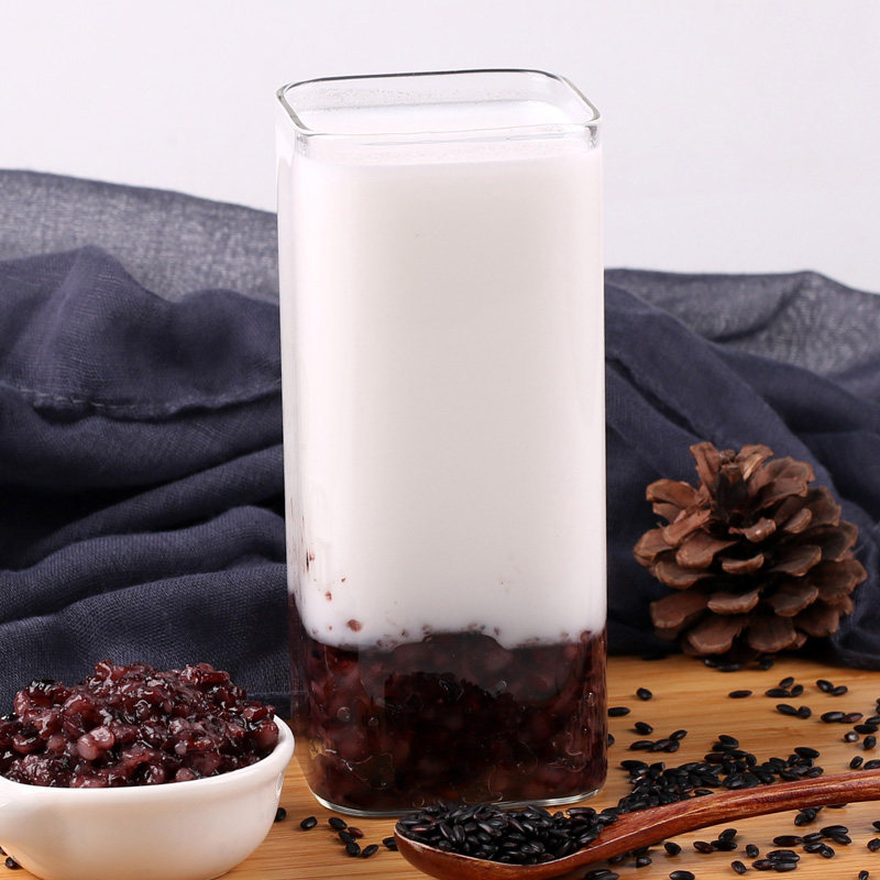 奕方850g血糯米罐头 开罐即食紫米黑米粗粮 饮料奶茶冰粥甜品原料