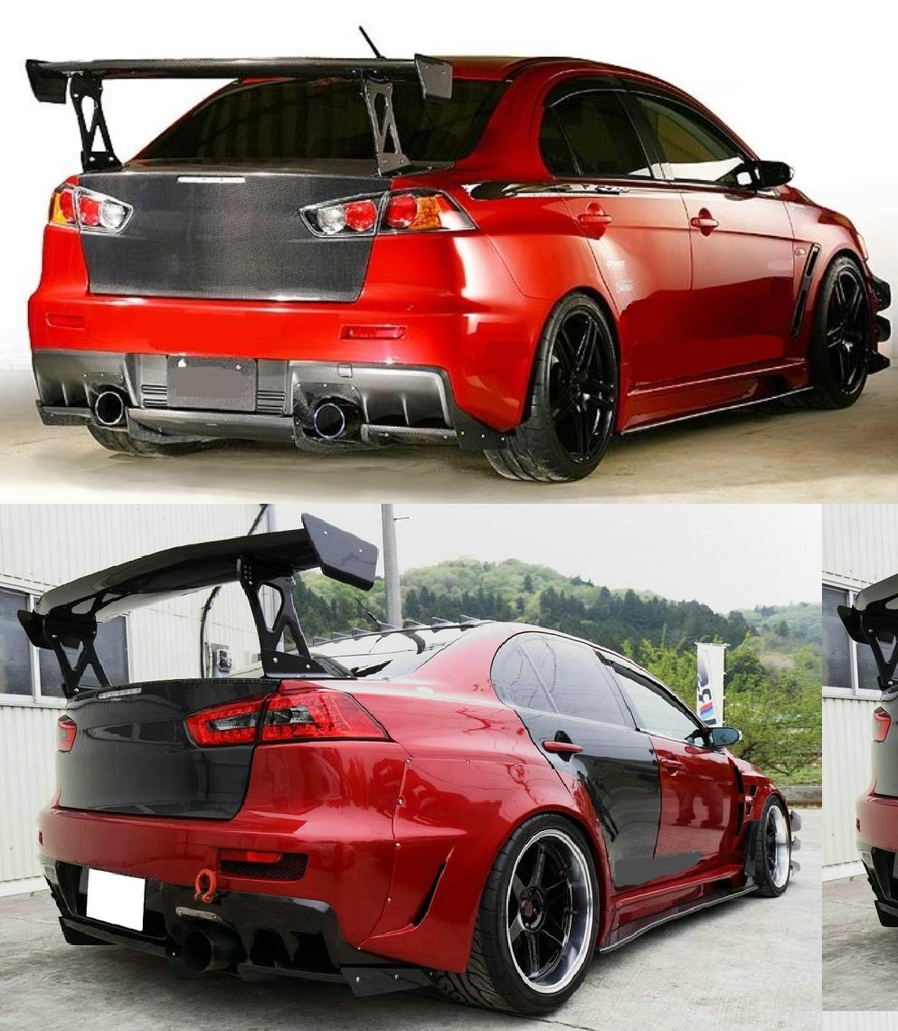 lancerevo翼神改装gt尾翼分体式尾翼