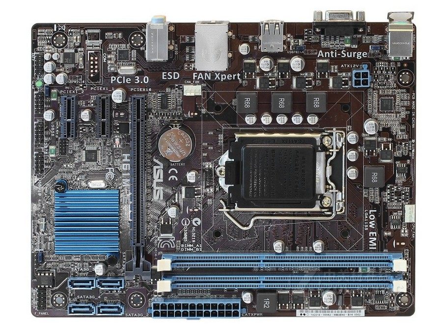 主板h61一年asus华硕h61m-e1155针秒b75h77z77主板