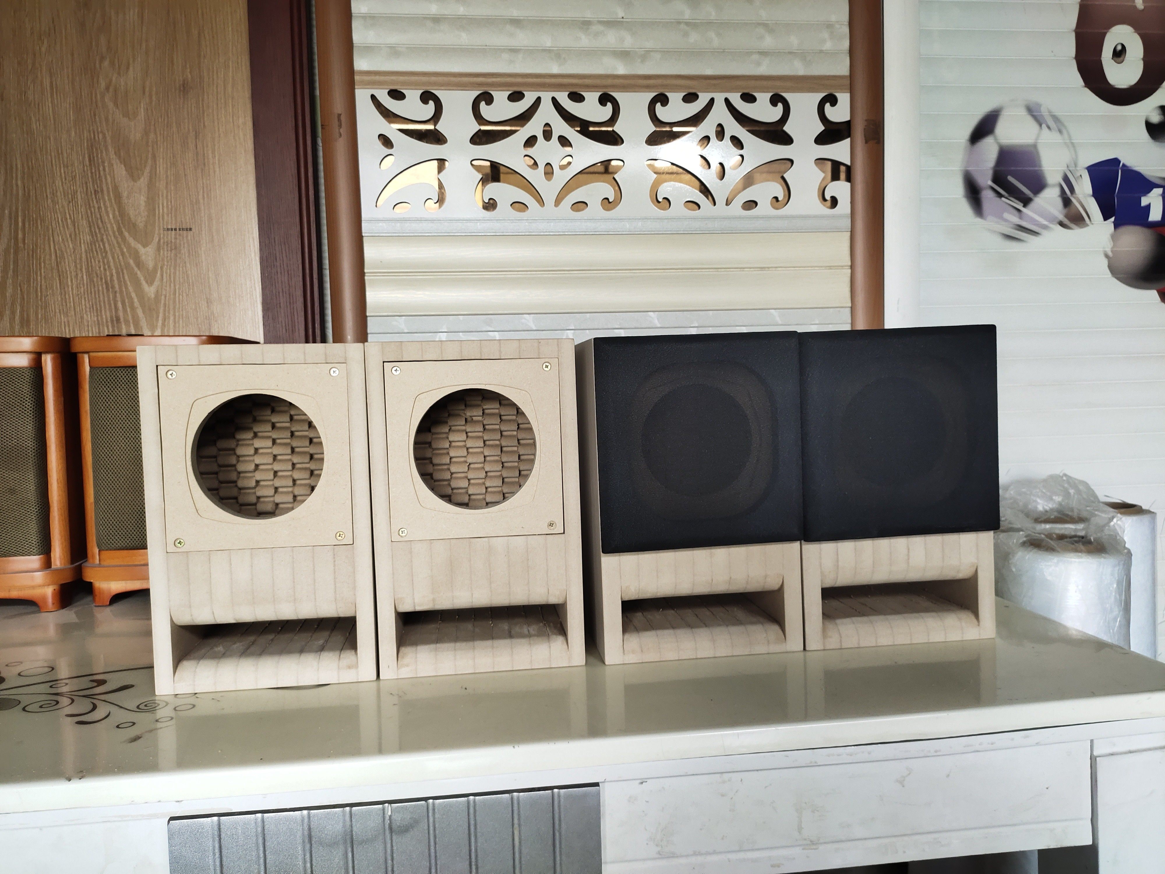 diy定做hifi音响音箱空箱迷宫实木回音壁障板hifi音箱