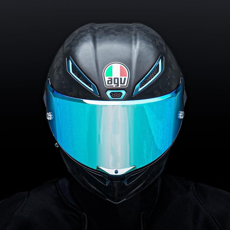 車迷预订agvpistagprrfuturo未来冰蓝锻造摩托车头盔