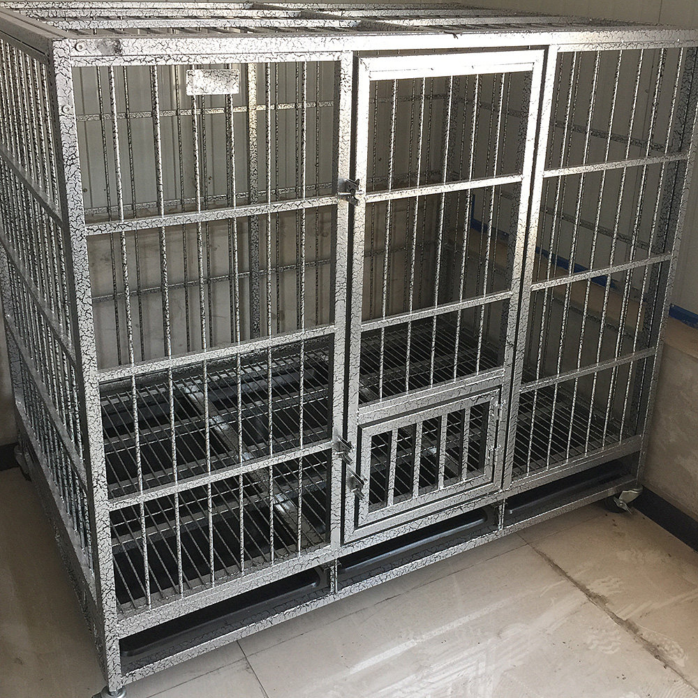 150钢筋獒笼比特犬高加索藏獒加粗狗笼子特大超大型犬方管狗笼具