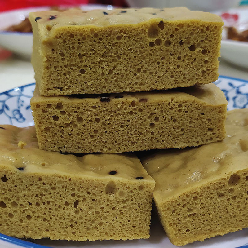 荞麦发糕安庆手工原味不含含糖粗粮新鲜制作杂粮组合