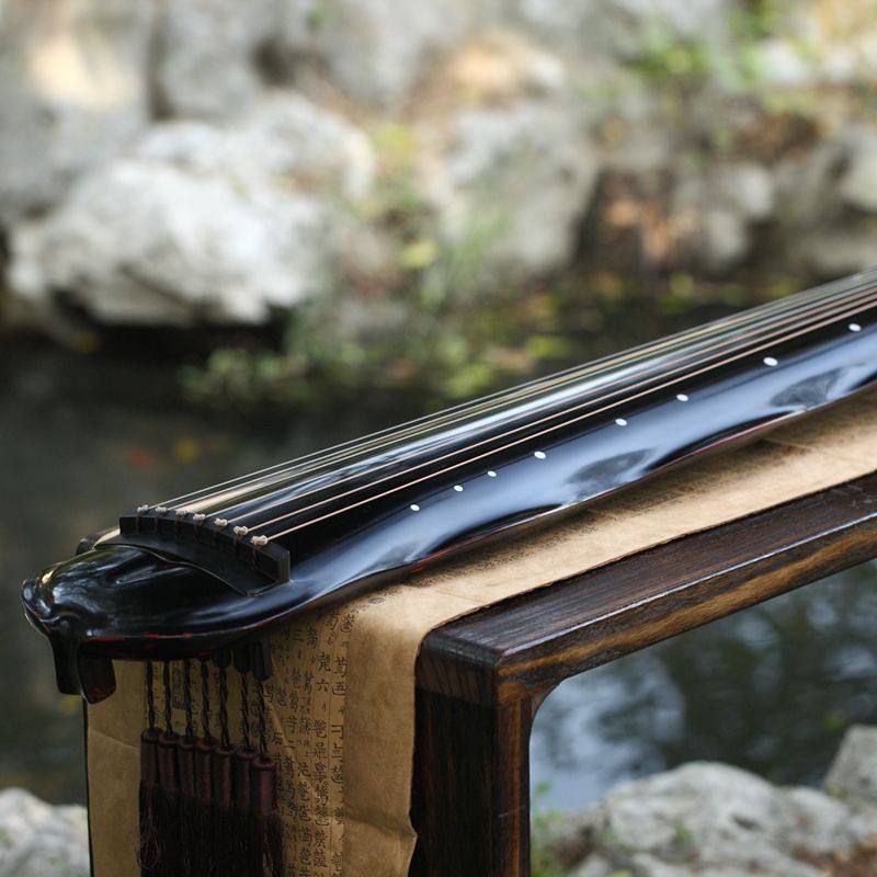 蕉叶古琴生漆鹿角网络课时古琴