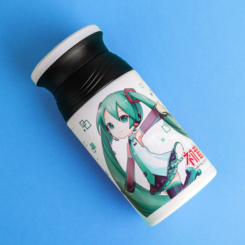 初音未来官方正版授权二次元动漫周边舞动的初音玲珑日系保温杯子