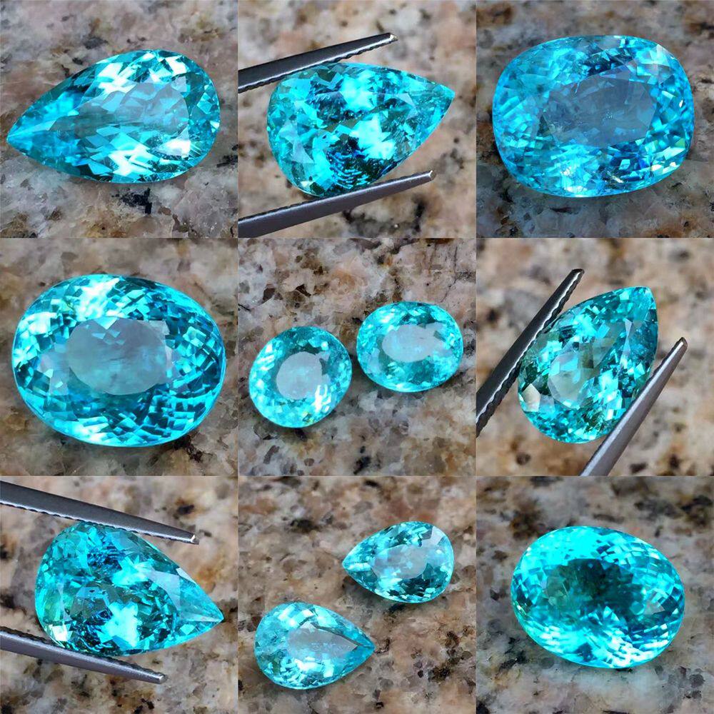 帕拉天然蓝宝石红宝石祖母祖母绿绿木佐鸽血红碧玺珠宝奇石