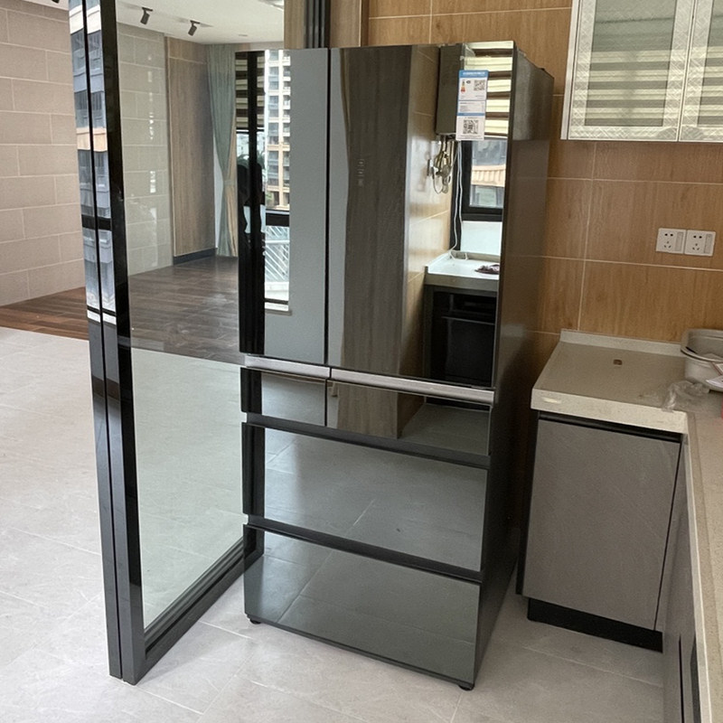 panasonic松下nr-f522txe-m黑色镜面498升大容量冰箱风冷无霜厨房冰箱