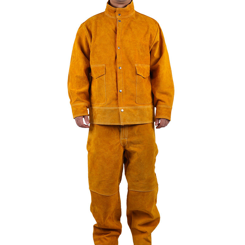 电焊服装男焊工服牛皮耐磨防烫阻燃防辐射电焊工防护服