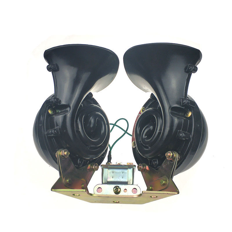 喇叭蜗牛汽车大货车12v24v超响防水高低音低音鸣笛汽车喇叭
