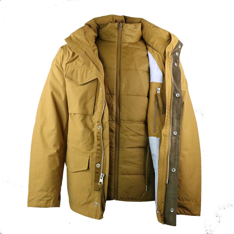 timberland添柏岚男装秋冬新款户外防水连帽三合一外套户外休闲衣