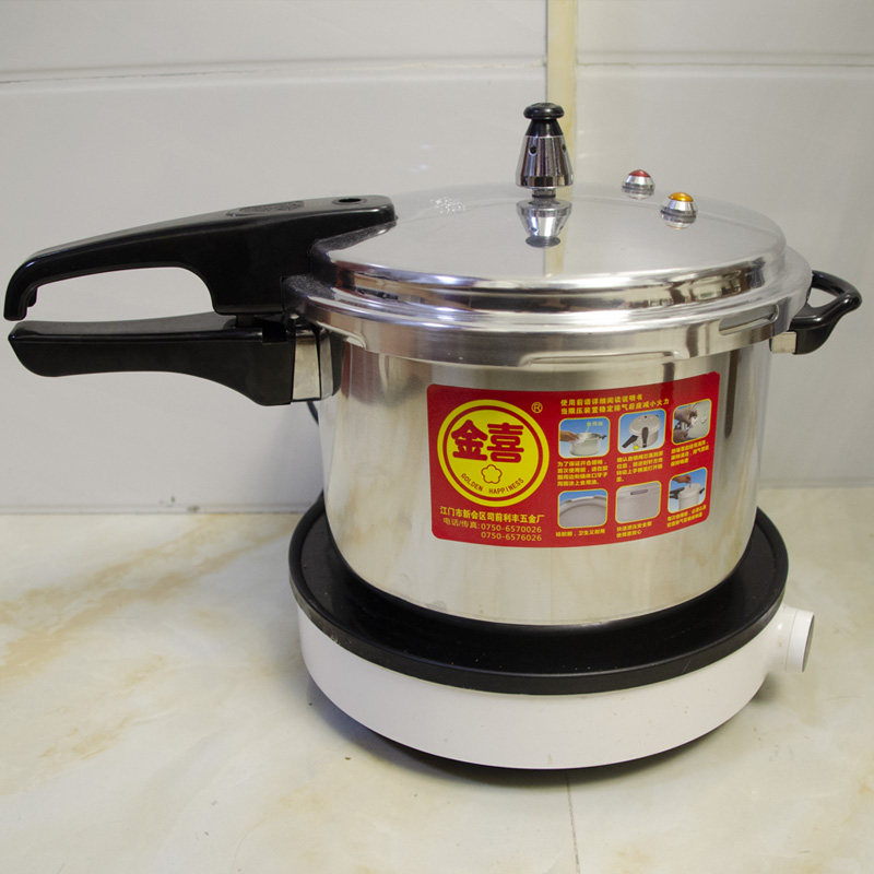 金喜铝合金压力锅家用高压锅牌生专用网红燃气电磁炉压力锅