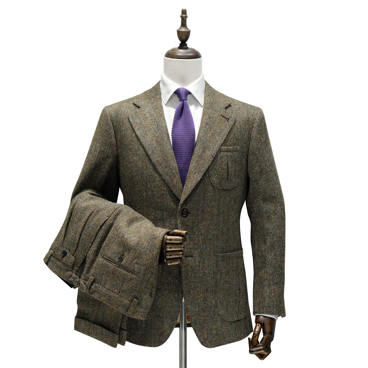 harristweed哈里斯花呢修身英伦苏格兰进口量身定做西装西裤西服套装