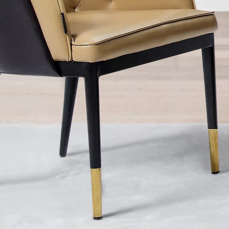 餐椅诺亚国际高级pu皮椅不锈钢简约现代整装餐椅