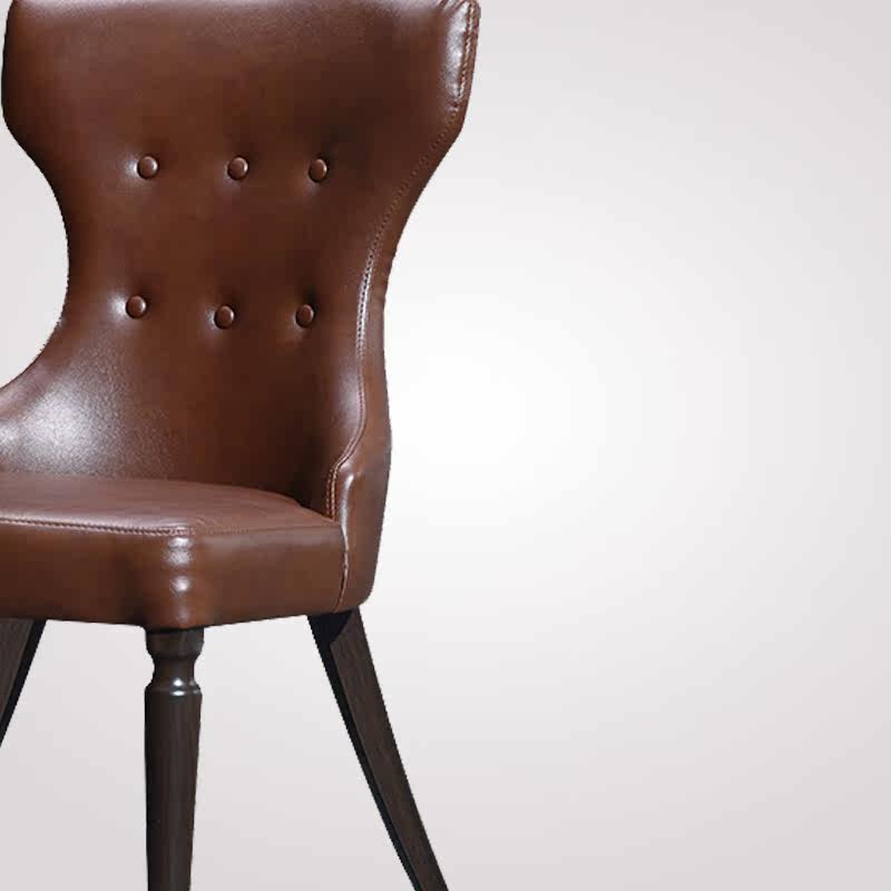 餐椅诺亚国际高级pu皮椅碳素钢简约现代整装餐椅