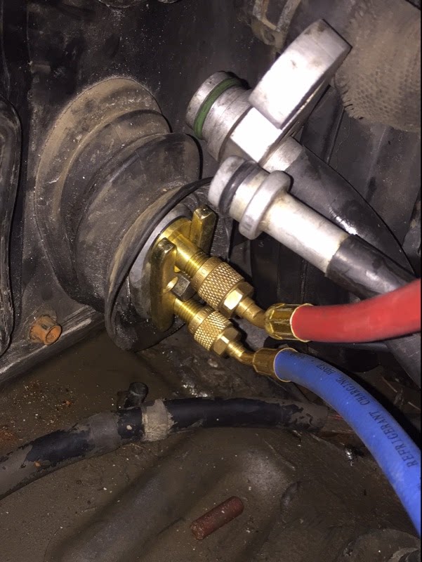 全铜汽车空调维修检漏万能工具堵漏测漏查漏试堵头亚洲欧美混合版