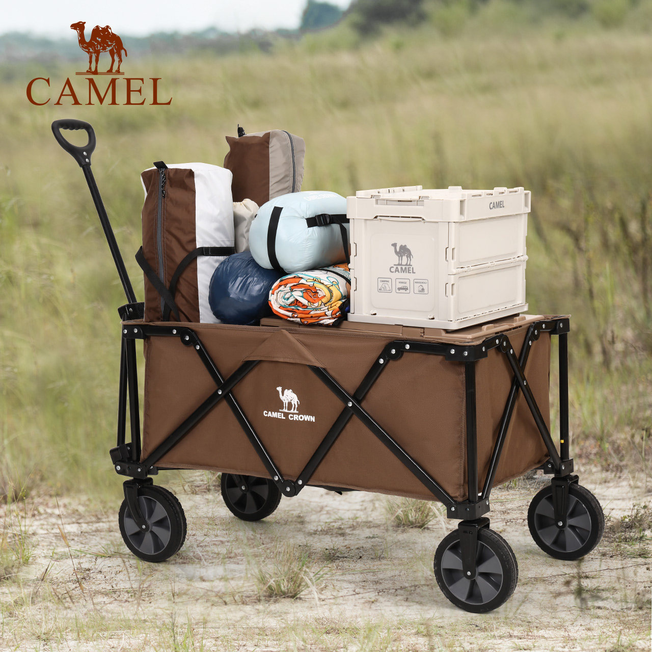 骆驼户外露营野餐车营地车便携折叠推车郊游购物拖车摆摊手拉车 249元