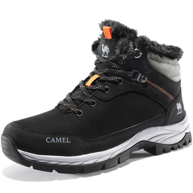 Camel hiking shoes men's winter plus velvet warm cotton shoes waterproof anti-ski boots female outdoor sports hiking shoes Camel hiking shoes men's winter plus velvet warm cotton shoes waterproof anti-ski boots female outdoor sports hiking shoes