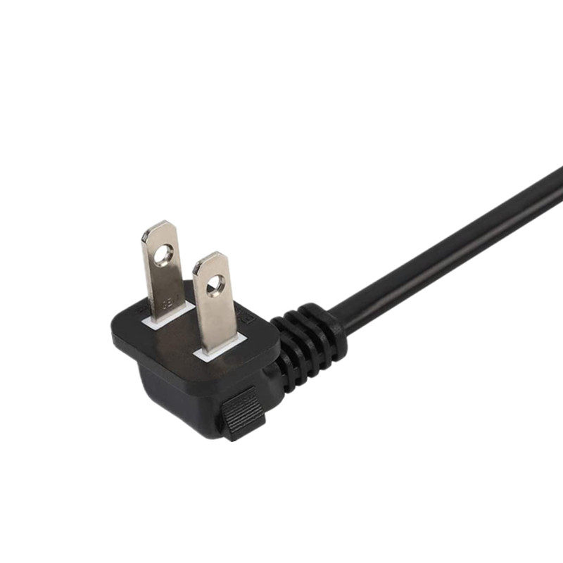 两插转弯头字尾电源线pse认证三孔游戏机电视机日本电源线