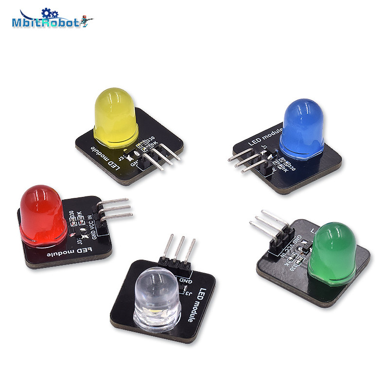 兼容arduino电子积木10mm5mmled灯珠模块发光二极管led模组