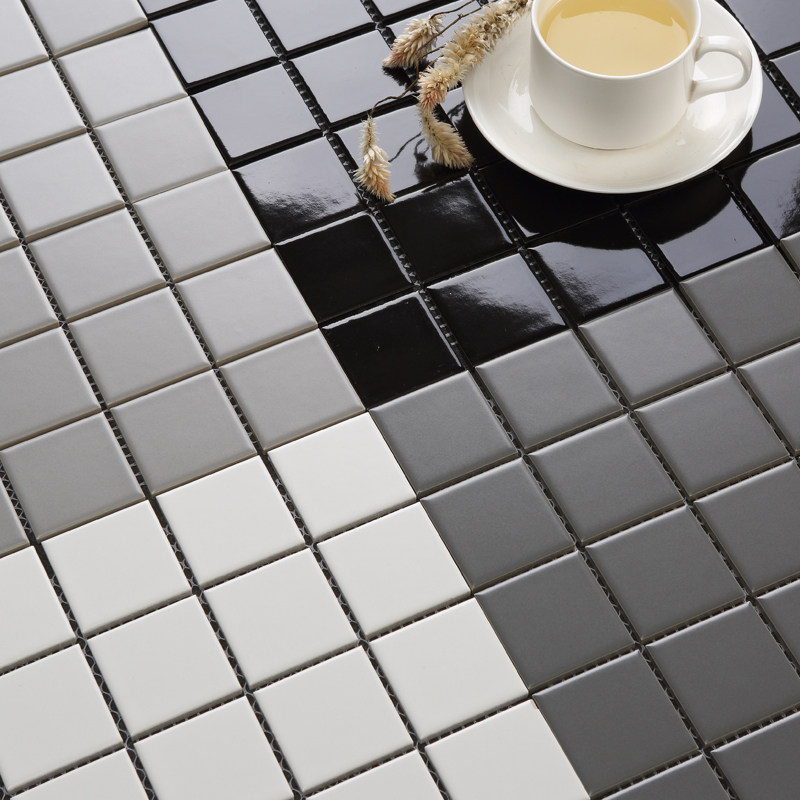防滑耐磨小方砖陶瓷马赛克瓷砖厨房小白砖墙砖卫生间地砖北欧风格