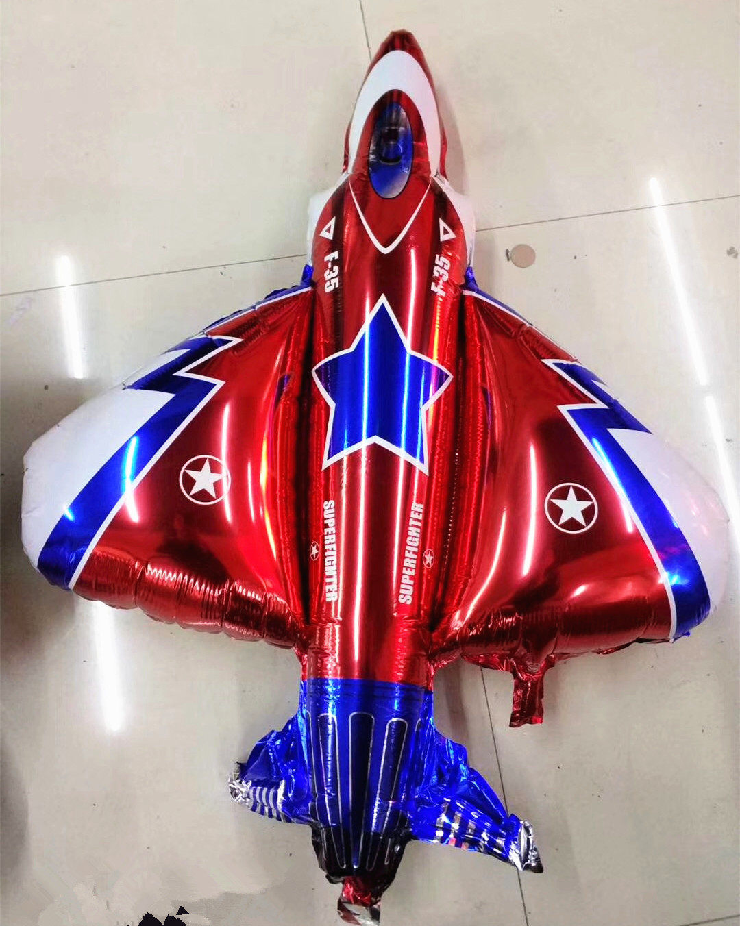 气球卡通飞机儿童通气球球皮飘空气光膜战斗机气球