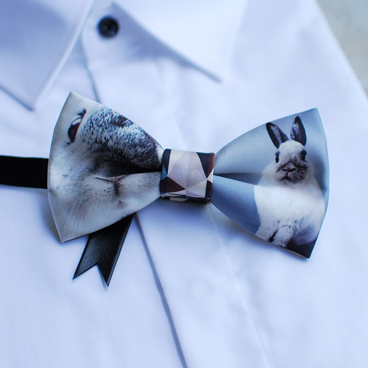 时尚merlin梅林潮兔彼得兔系列结婚领结煲呔西欧领结