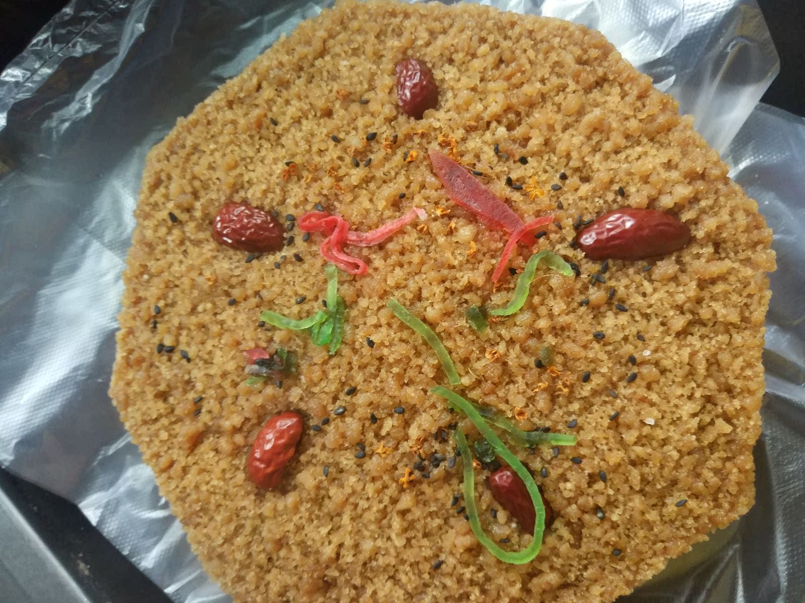 温州特产糕点红糖红枣松糕糯米年糕酒店甜品传统中式糕点