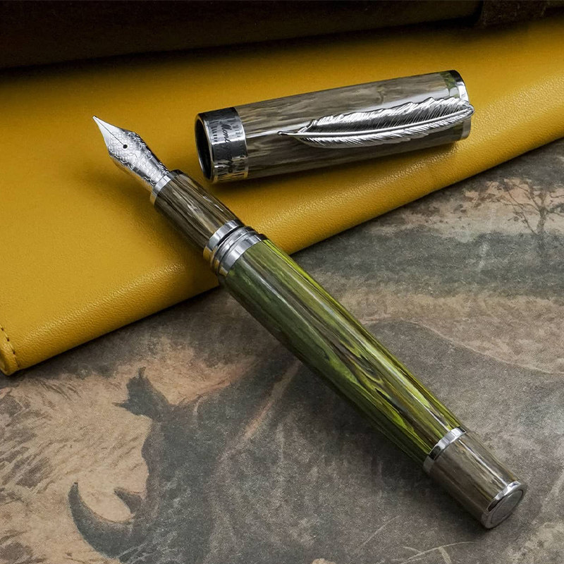 意大利montegrappa万特佳特佳生命树限量18k金尖钢笔钢笔