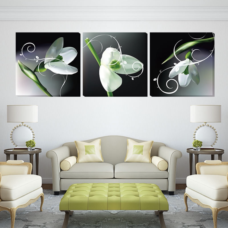 客厅装饰画沙发背景墙三联画卧室餐厅壁画挂画北欧挂画风景无框画