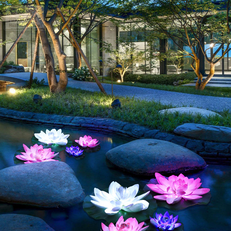 花灯水景防水花园装饰灯节日高仿真水池景观庭院灯饰