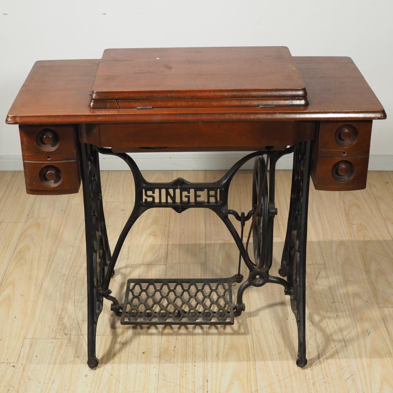怀旧民国古董老式胜家singer歌手脚踏缝纫机4斗缝纫机