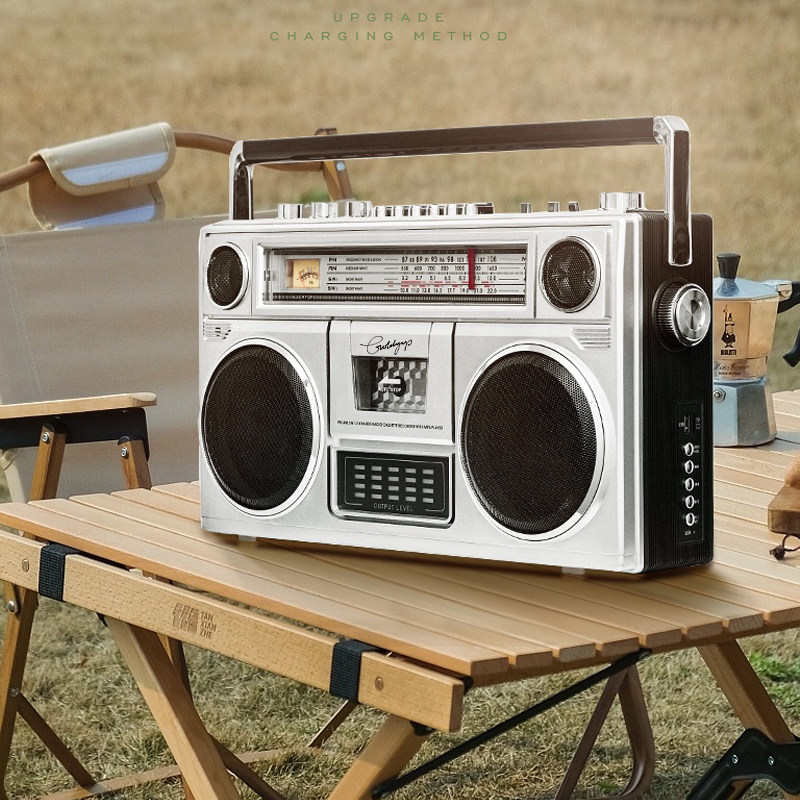 金业全新复古录音机磁带机大卡带机usb蓝牙音箱收录机