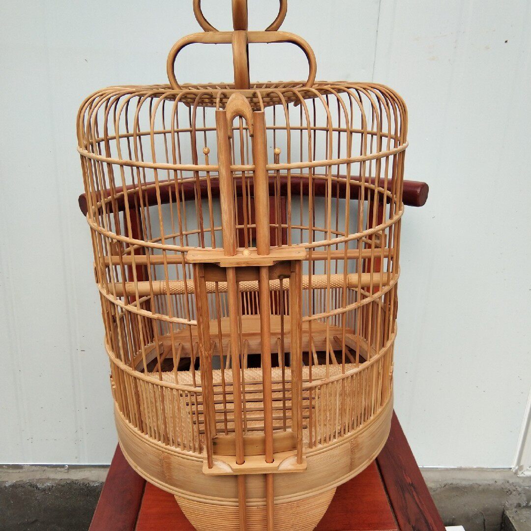 广式光身36公分广西老竹清远画眉笼全套包厂家鸟笼