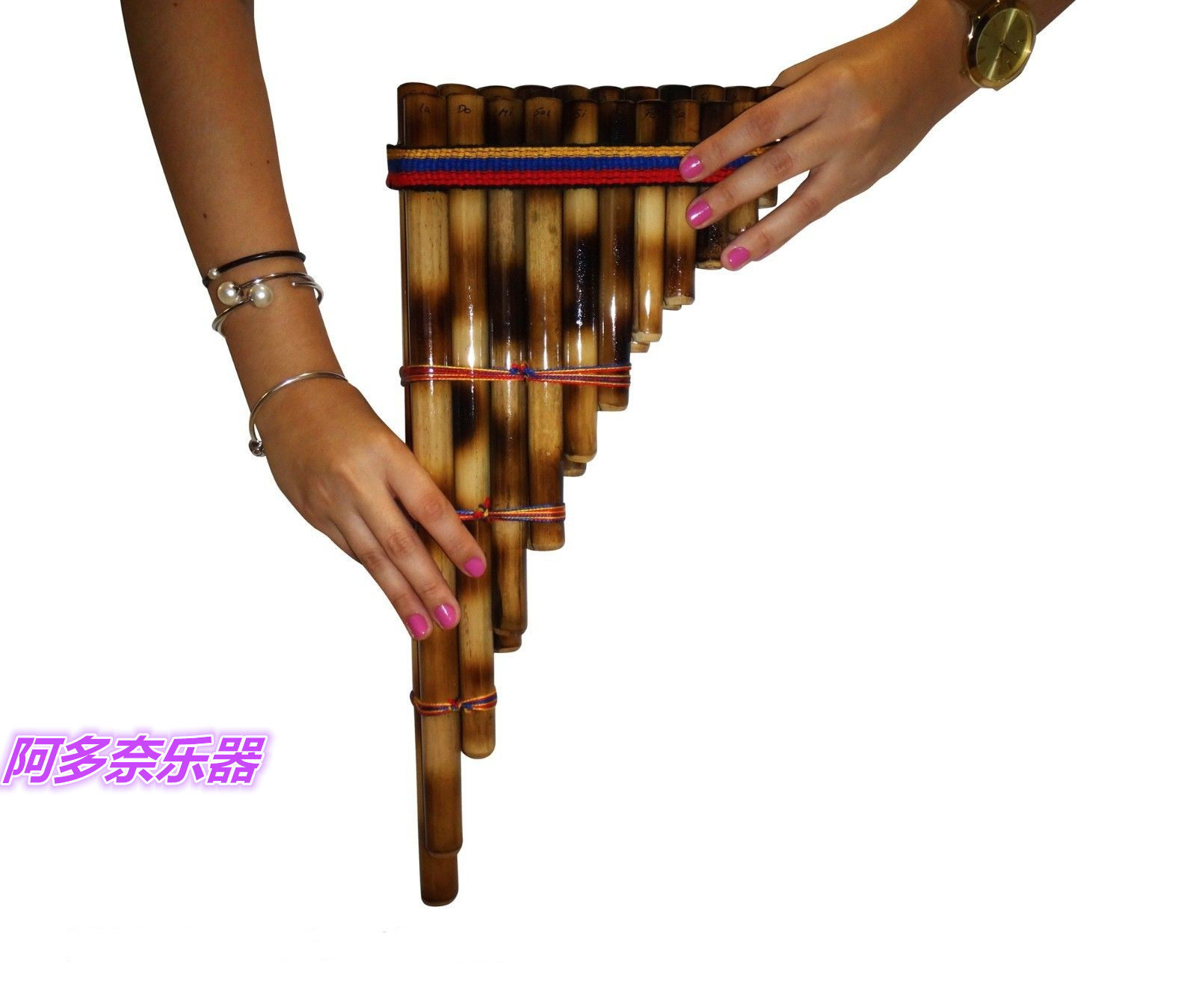 美国进口厄瓜多尔制造南美排箫两行调潘排panflute排萧其它西洋乐器