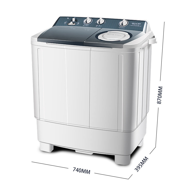 半自动洗衣机8.5kg家用美乐双桶筒双杠大容量小型宿舍洗衣机