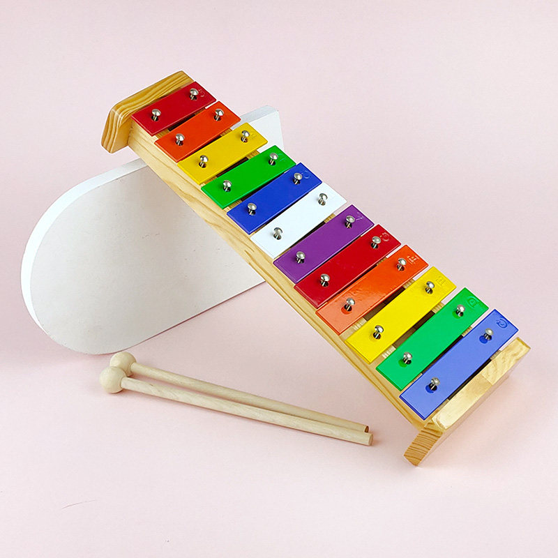 仟威奥尔夫儿童敲琴15音打击铁琴儿童乐器玩具12音敲击乐器铝片琴