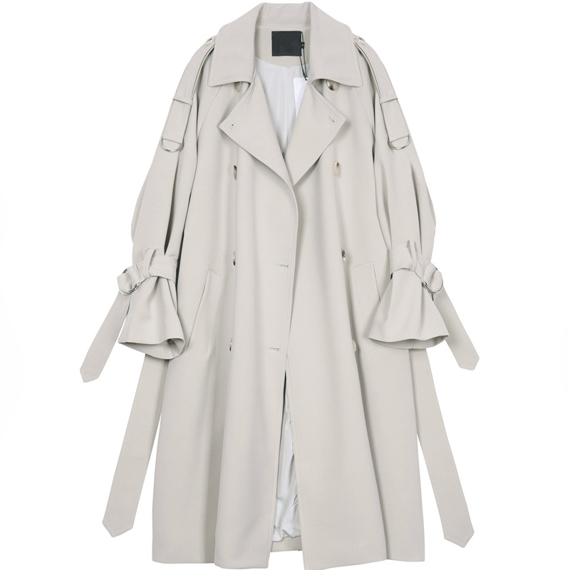 亲爱的热爱爱的kk领队苏澄同ins初秋秋季双排风衣