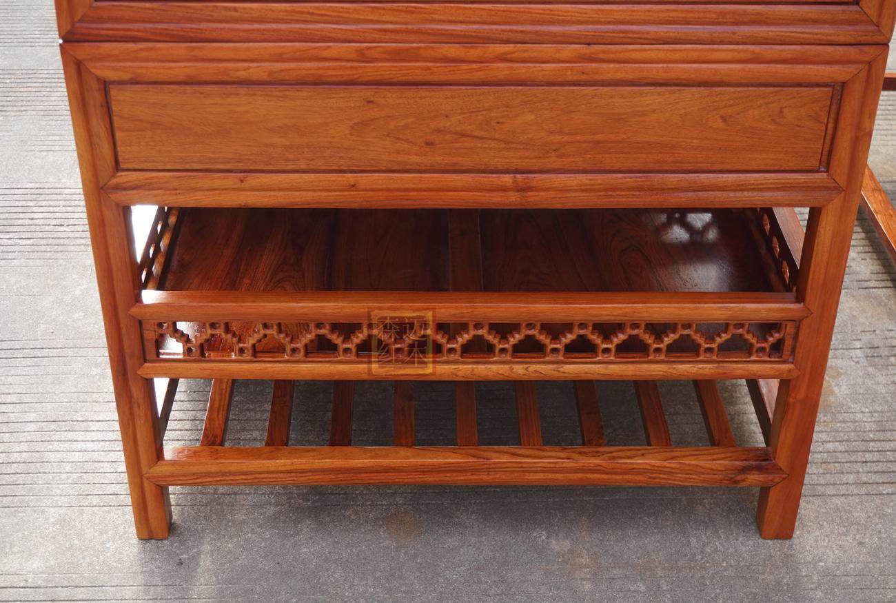 红木独板缅甸花梨办公桌桌面大果紫檀书桌一桌电脑桌