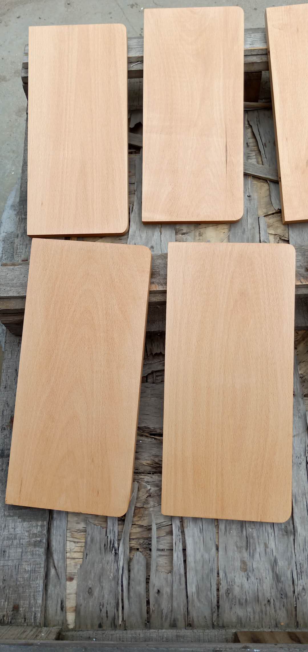 欧洲榉木实木原木diy定制木料一字隔板置物架搁板