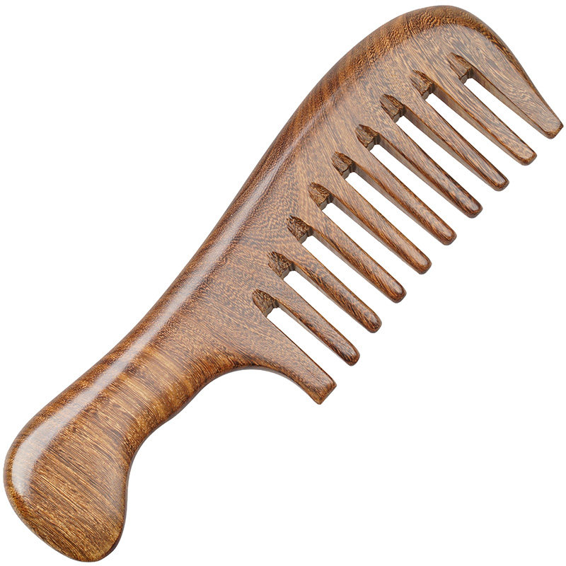 大齿梳子檀木梳子女檀木家用卷发梳子女防静电防脱发学生天然按摩