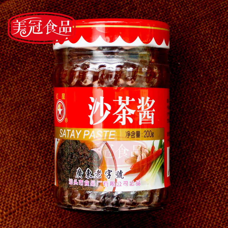 红星沙茶酱200g火锅调料煎炒火锅酱汕头厦门沙茶面炒饭火锅沾蘸料